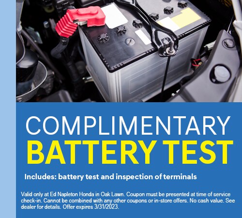 Complimentary Battery Test Special