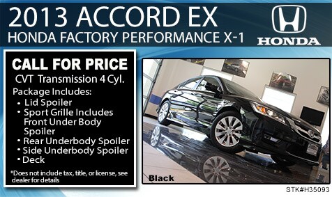 Ed Napleton Honda of Oak Lawn, IL Honda Factory Performance Upgrade Special 2013 Honda Accord EX
