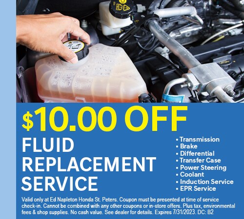 $10 Off Fluid Replacement Service