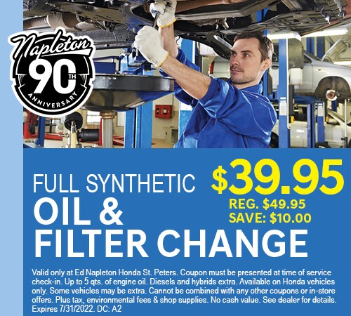 Full Synthetic Oil and Filter Change Coupon