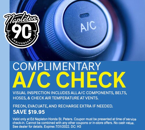 Complimentary A/C Check Coupon