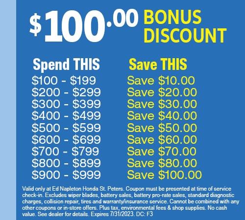 $100 Bonus Discount