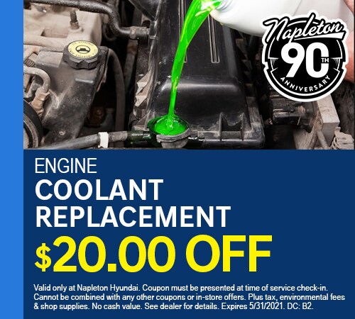 Engine Coolant Replacement $20 Off