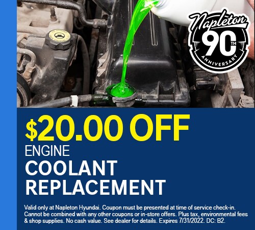 $20 Off Engine Coolant Replacement Coupon