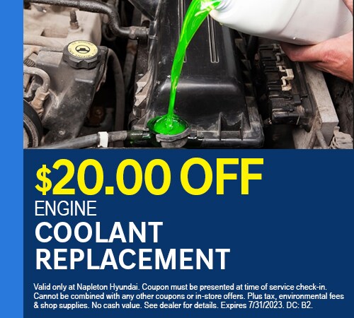 $20 Off Engine Coolant Replacement
