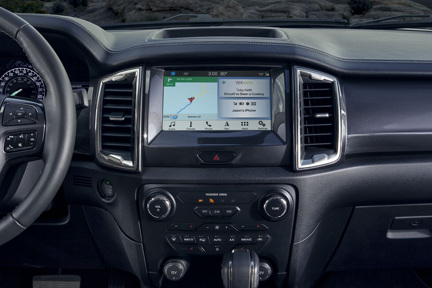 Touchscreen Display in the 2019 Ranger