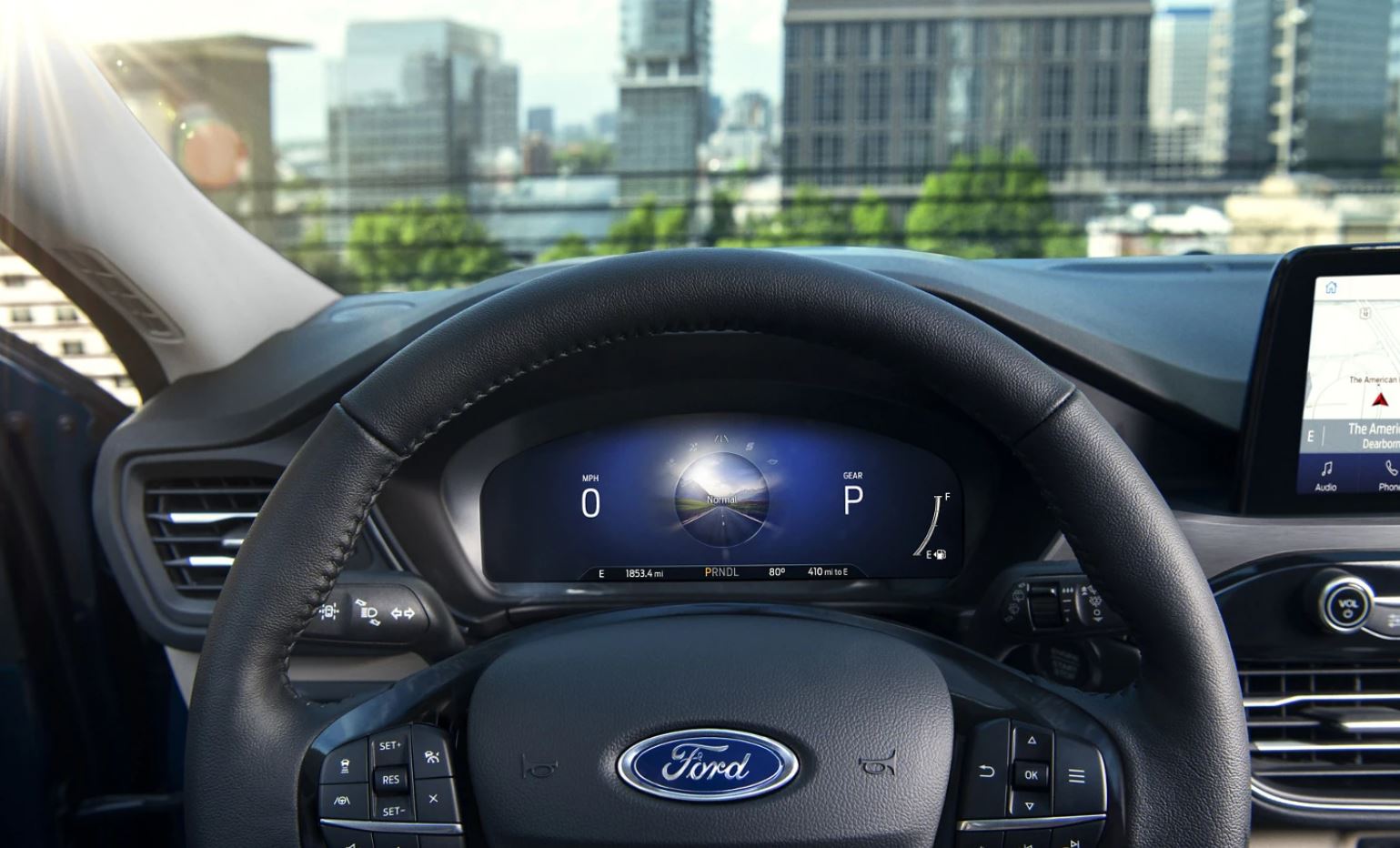 Steering Wheel in the 2021 Escape
