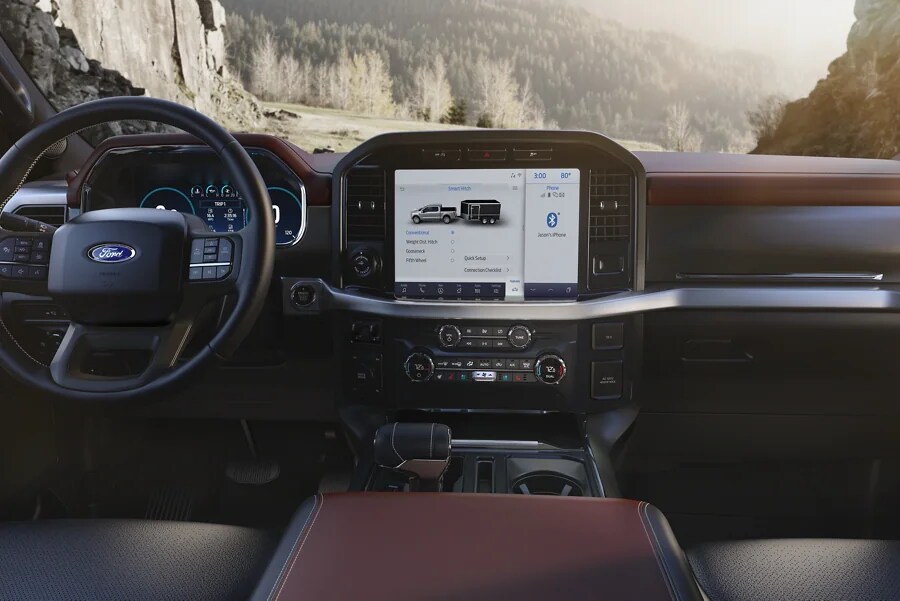 Dashboard of the 2022 F-150