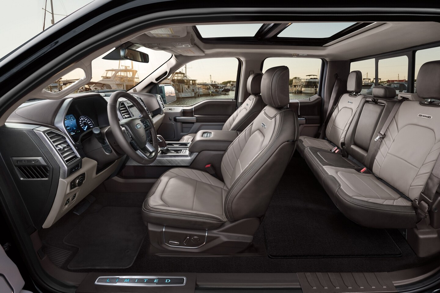Interior of the 2020 Ford F-150