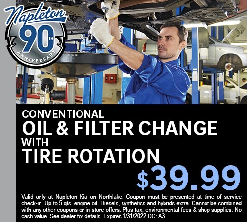 Oil & Filter Change with Tire Rotation