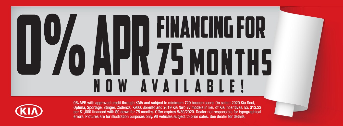 0% APR for 75 Months NOW available!