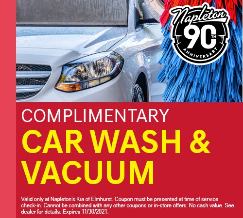 Complimentary Car Wash and Vacuum Coupon