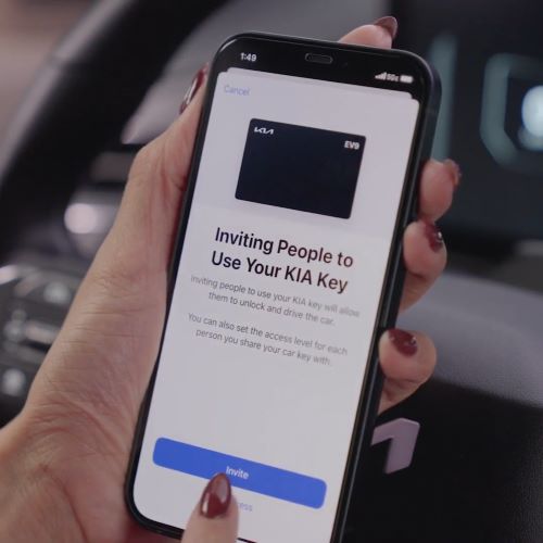 Kia Digital Key unlocking EV9 How to use kia digital key