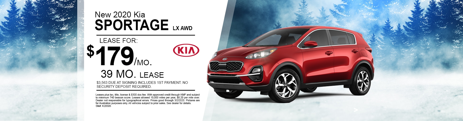 Lease a New 2020 Kia Sportage for a Low Price at Kia of Elmhurst New 2020 Kia Sportage Lease Deal