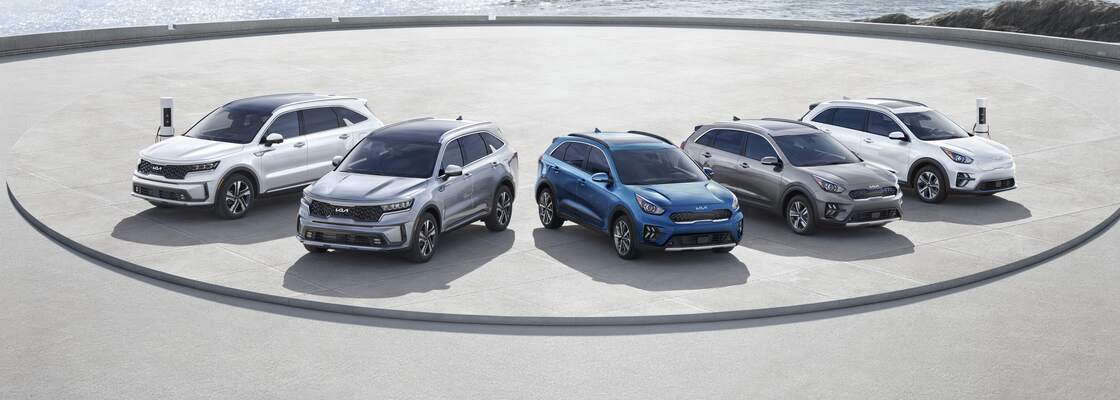 Kia EV and Hybrid cars