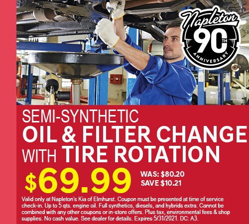 Oil and Filter with Tire Rotation Coupon