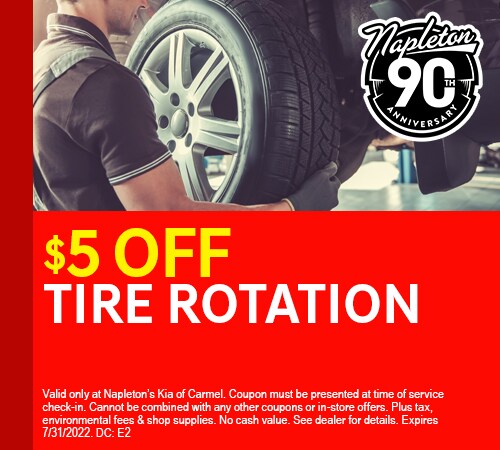 $5 Off Tire Rotation Coupon