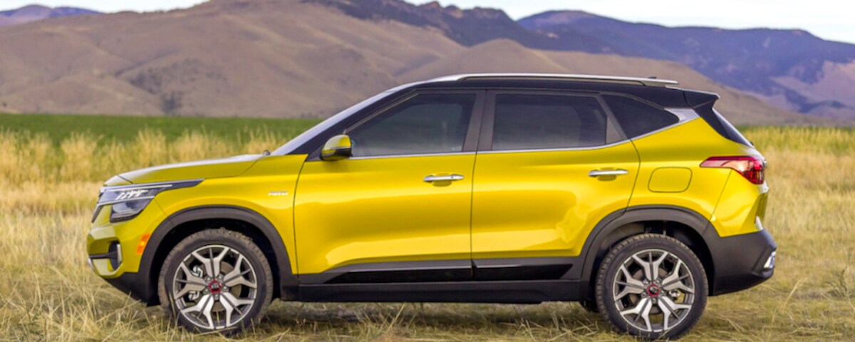 Yellow Kia Seltos