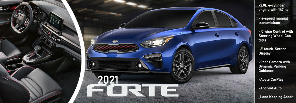 2021 Kia Forte Blue Kia Forte For Sale