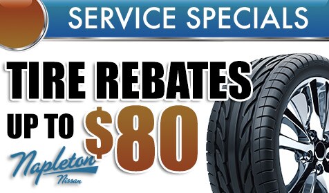 Napleton Nissan West Palm Beach Tire Rebates up to $80.00