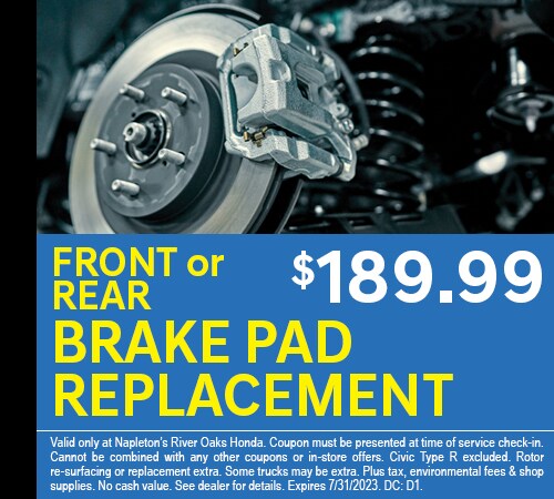 Brake Pad Replacement Special