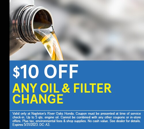 $10 Off Any Oil and Filter Change