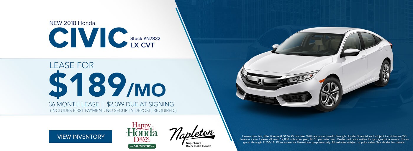 Deal for a Honda Civic Honda Civic Deal