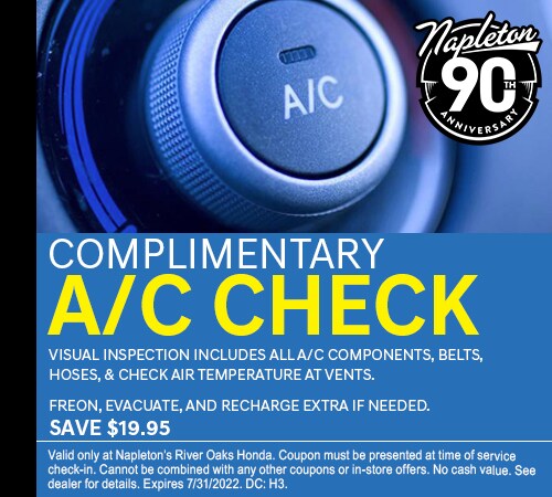 Complimentary A/C Check Coupon