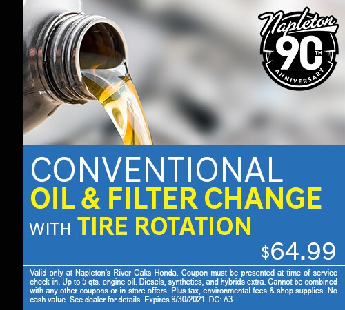 Conventional Oil and Filter Change