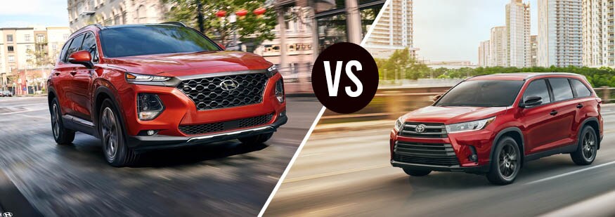 Hyundai Santa Fe vs Toyota Highlander