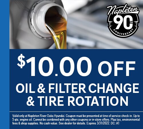 10 off oil and filter change