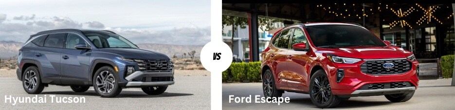Hyundai Tucson vs Ford Escape Tucson vs Escape