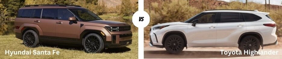 Hyundai Santa Fe vs Toyota Highlander Hyundai Santa Fe vs Toyota Highlander