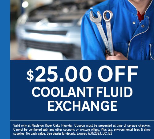 $25.00 Off Coolant Fluid Exchange