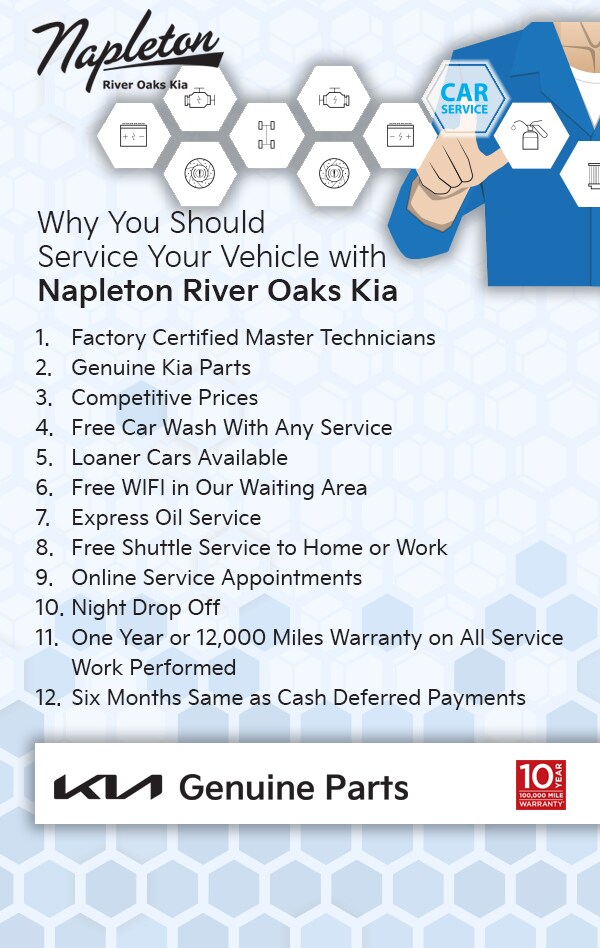 Why Service with Napleton Rive Oaks Kia