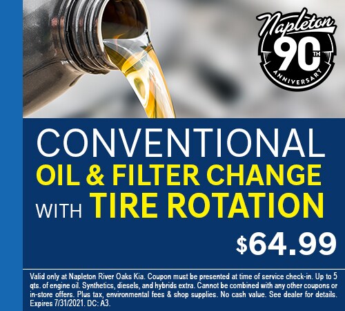 Conventional Oil & Filter Change with Tire Rotation