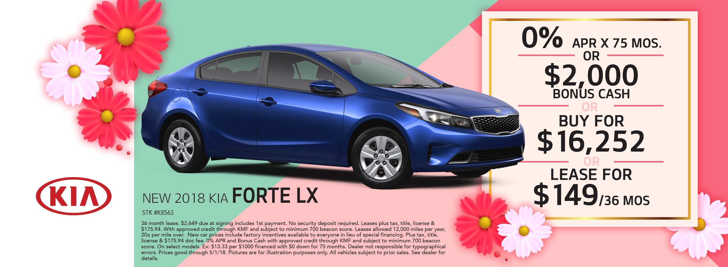 New 2018 Kia Forte LX
