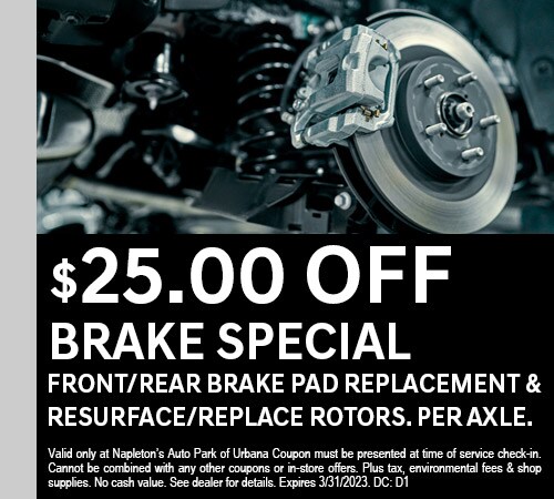 Brake Special $25.00 Off Coupon
