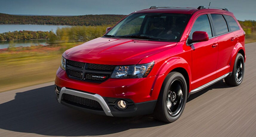 Dodge Journey Exterior Features Red Dodge Journey in Clermont