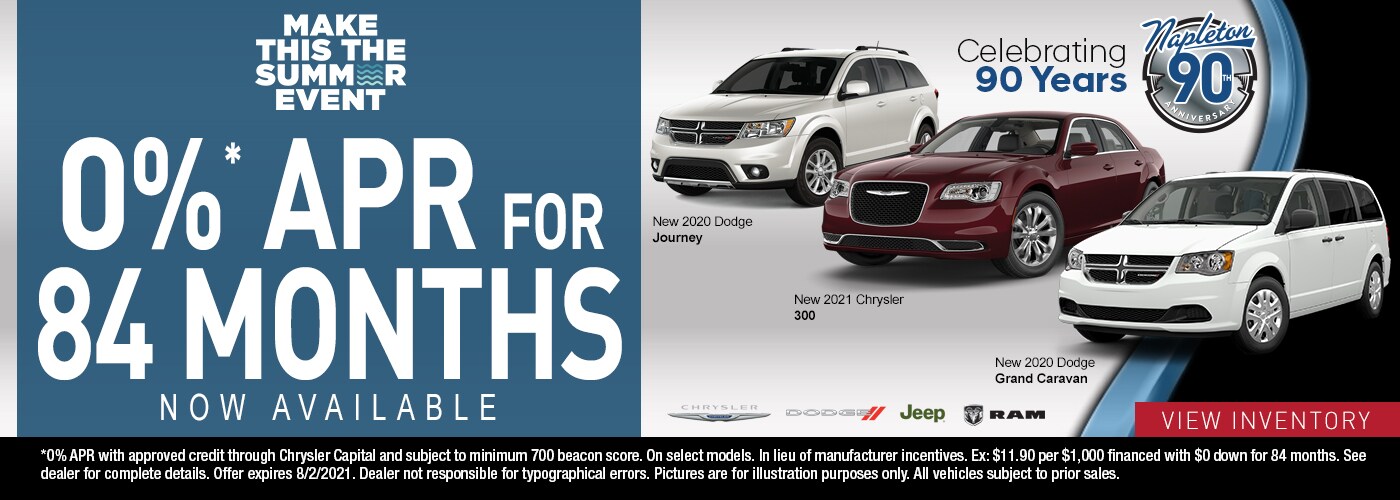 0% APR for 84 Month Available