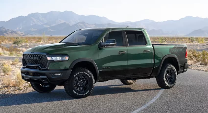 RAM 1500 Rebel Green RAM 1500 Rebel Pickup Truck