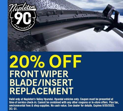 Front Wiper Blade or Insert Replacement Coupon