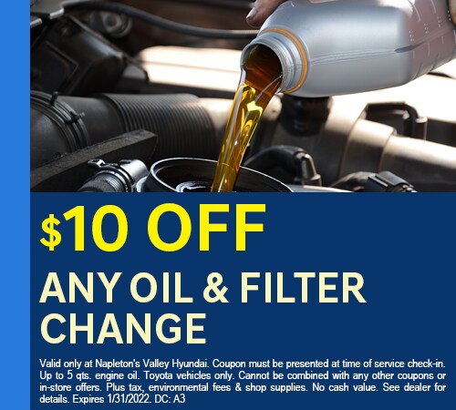 $10 Off Any Oil and Filter Change