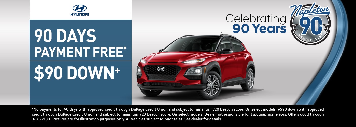 90 Days Payment Free or $90 Down