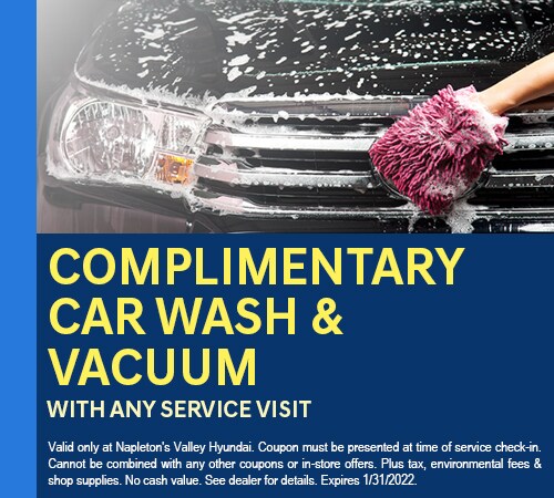 Complimentary Car Wash and Vacuum