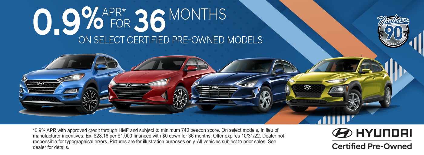 0.9% APR for 36 Months On Select CPO