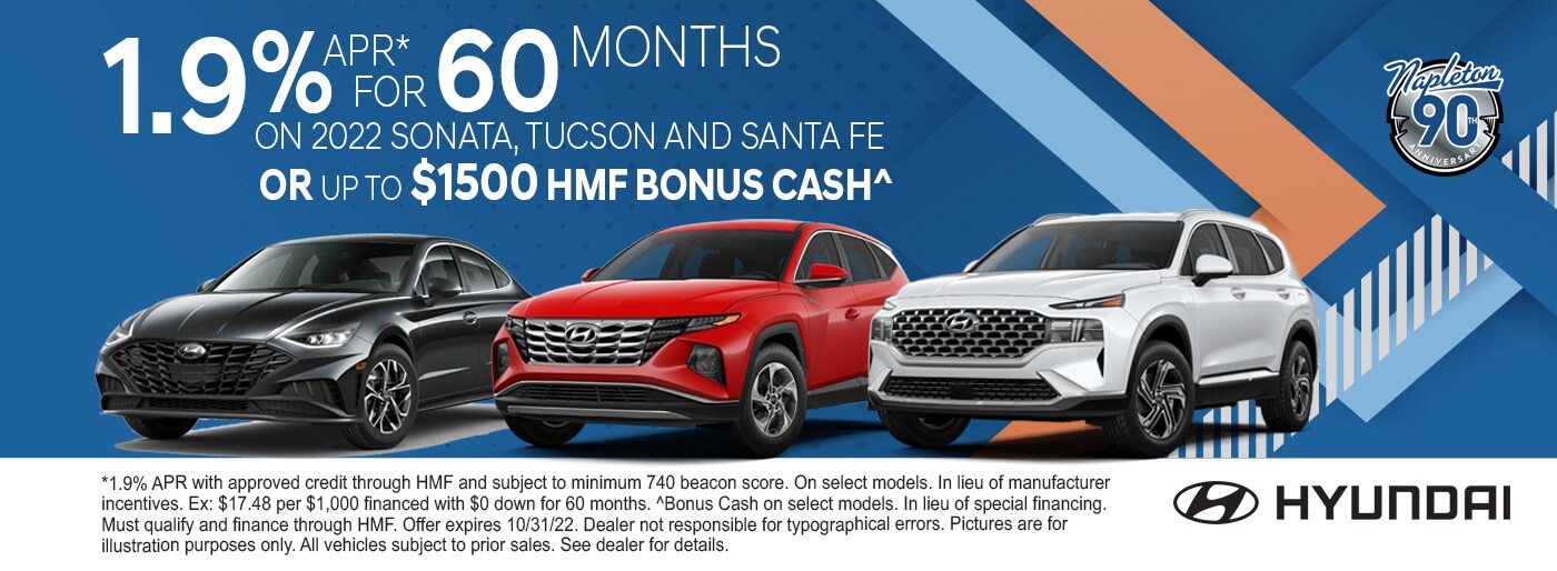 1.9% APR for 60 Months On Select 2022 Models