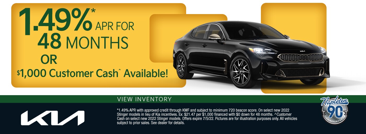 1.49% APR for 48 Months or $1000 Customer Cash