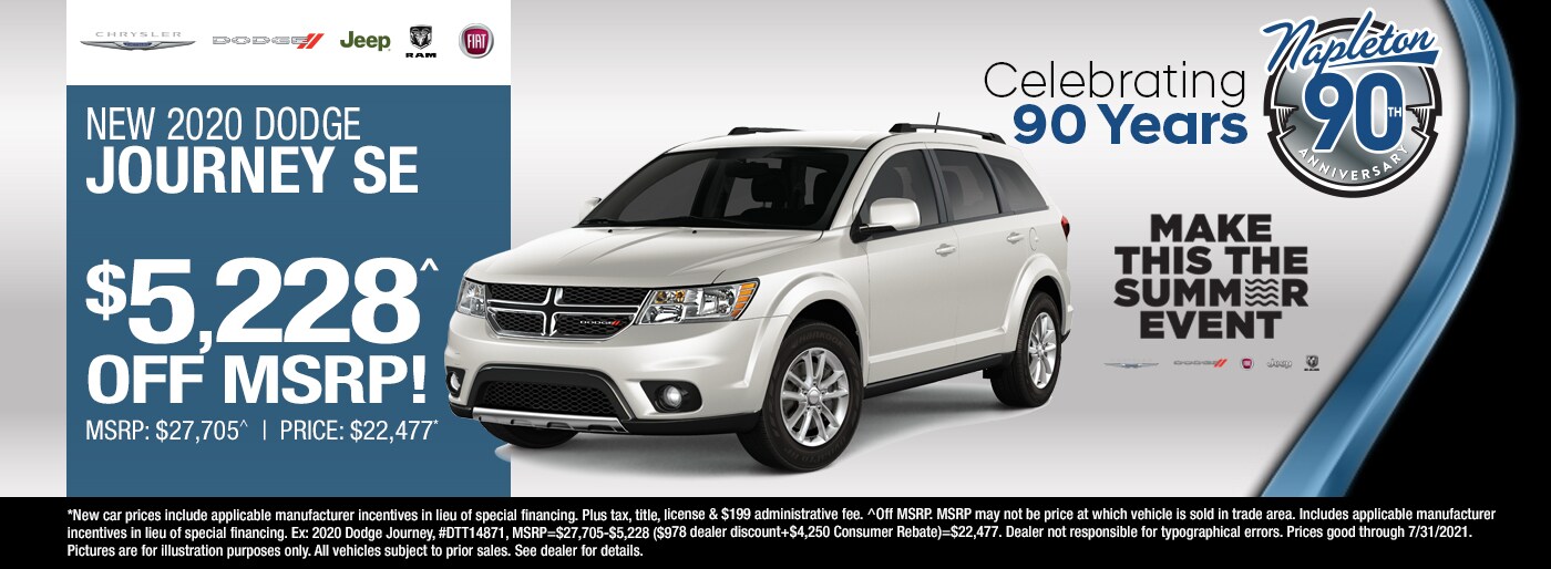 New 2020 Dodge Journey, $5,228 Off MSRP