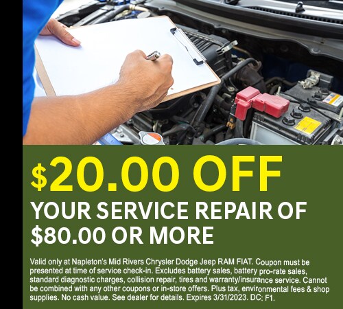 $20.00 Off Your Service Repair of $80 or More
